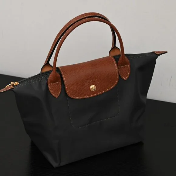 Longchamp Black and Brown Handbag - Picture 3 of 10